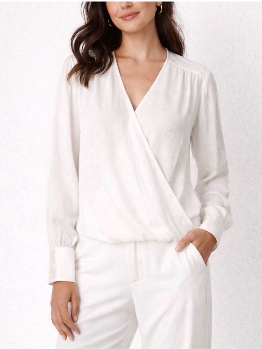 NWT Rails Wrap Blouse with subtle snake print